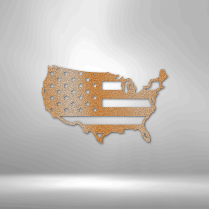 Custom Metal USA American Flag - Patriotic Decor