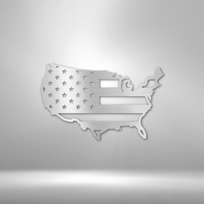 Custom Metal USA American Flag - Patriotic Decor