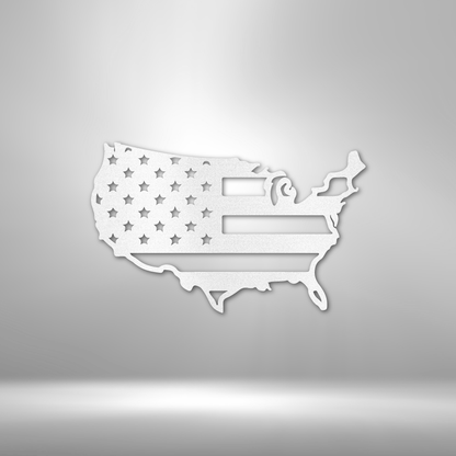 Custom Metal USA American Flag - Patriotic Decor