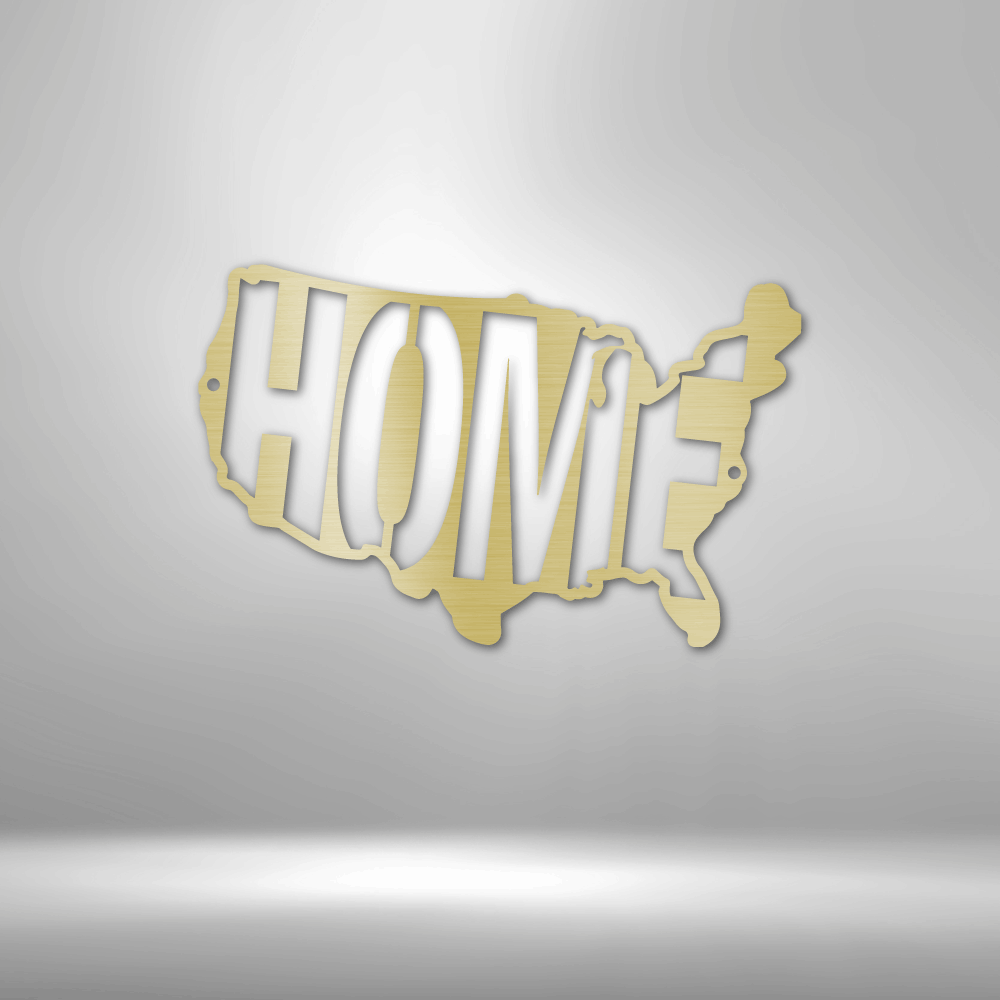 United States of America, Home - Custom Metal Sign - Patriotic Sign, 4 ...