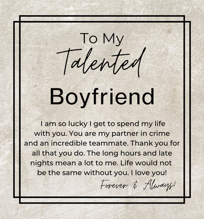 My Partner in Crime - Gift for Boyfriend - Men's Openwork Watch + Watch Box