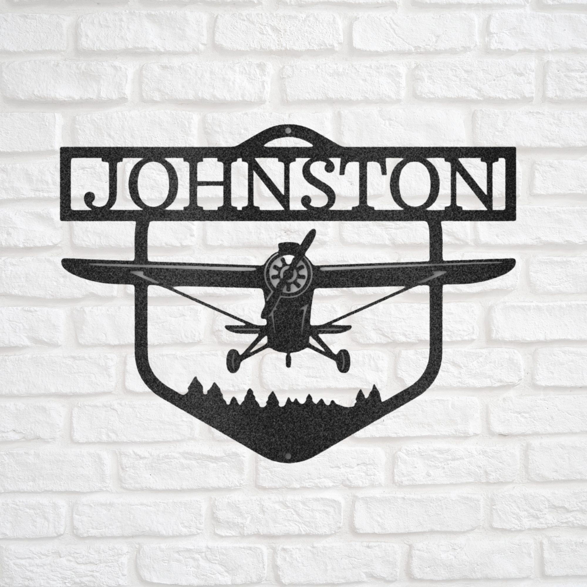 Personalized Airplane Sign | Custom Metal Sign | Aviation Wall Art ...
