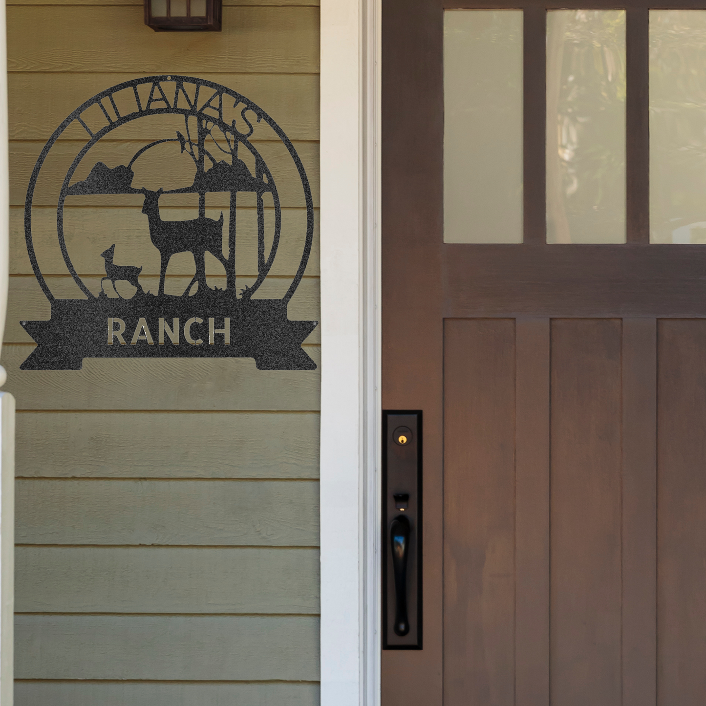 Sunset on the Ranch -  Custom Metal Farm Sign -  Outdoorsman Metal Sign, Rodeo Sign, Metal Farm Sign, Ranch Sign, Farm Gate sign, Custom