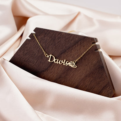 Sports Necklace + Track - Custom Name Necklace