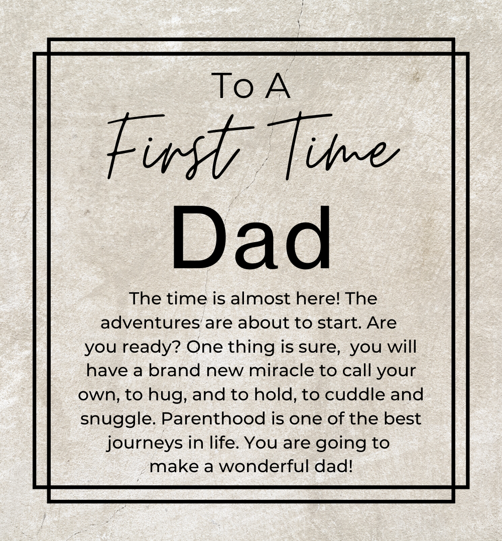 The Adventures are About to Start - Gift for a First Time Dad - Men's Openwork Watch + Watch Box