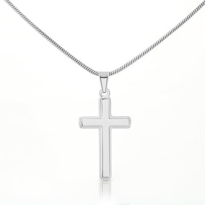 To My Dear Granddaughter - I Believe in You - Engravable Cross Necklace