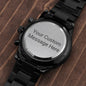 Custom Engraved Black Watch