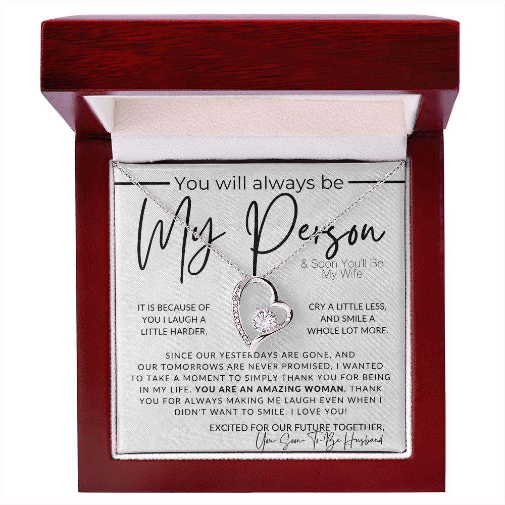 It Is Because of You, Soon You'll Be My Wife - Gift For My Future Wife, My Fiancée - Bride Gift from Groom on Wedding Day - Romantic Christmas Gifts For Her, Valentine's Day, Birthday Present