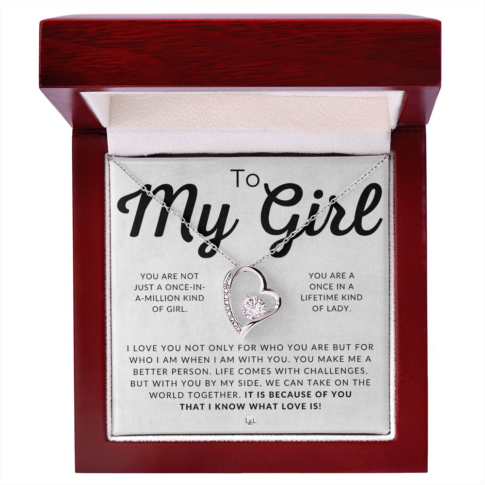 To My Girl - Thinking of You - Sentimental and Romantic Gift for Her -  Christmas, Valentine's, Birthday or Anniversary Gifts