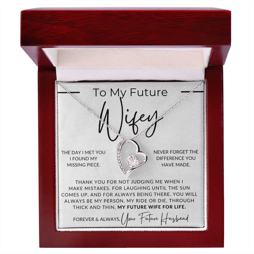 My Future Wifey, My Missing Piece - Gift For My Future Wife, My Fiancée - Bride Gift from Groom on Wedding Day - Romantic Christmas Gifts For Her, Valentine's Day, Birthday Present,