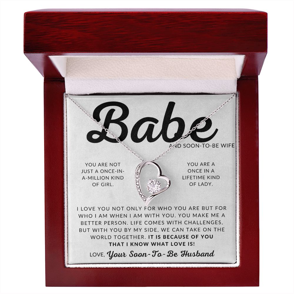 Babe and Soon To Be Wife - Gift For My Future Wife, My Fiancée - Bride Gift from Groom on Wedding Day - Romantic Christmas Gifts For Her, Valentine's Day, Birthday Present