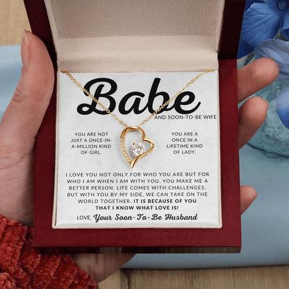 Babe and Soon To Be Wife - Gift For My Future Wife, My Fiancée - Bride Gift from Groom on Wedding Day - Romantic Christmas Gifts For Her, Valentine's Day, Birthday Present