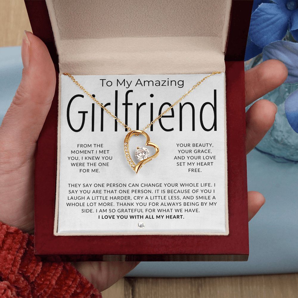 My Amazing Girlfriend - Thinking of You - Sentimental and Romantic Gift for Her -  Christmas, Valentine's, Birthday or Anniversary Gifts