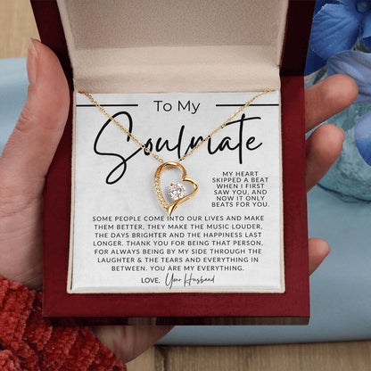 My Soulmate, My Heart Beat - Gift For My Wife - Thoughtful Christmas Gifts For Her, Valentine's Day, Birthday Present, Wedding Anniversary