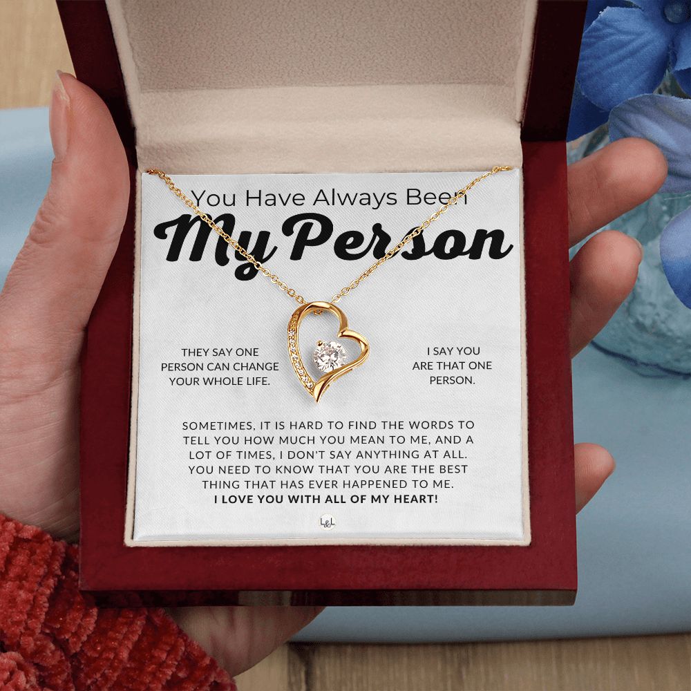 My Person, I Love You - Thinking of You - Sentimental and Romantic Gift for Her -  Christmas, Valentine's, Birthday or Anniversary Gifts