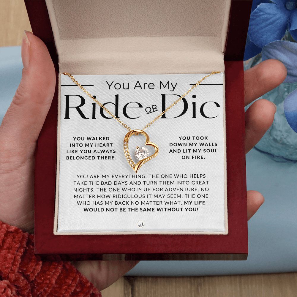My Ride Or Die - Thinking of You - Sentimental and Romantic Gift for Her -  Christmas, Valentine's, Birthday or Anniversary Gifts