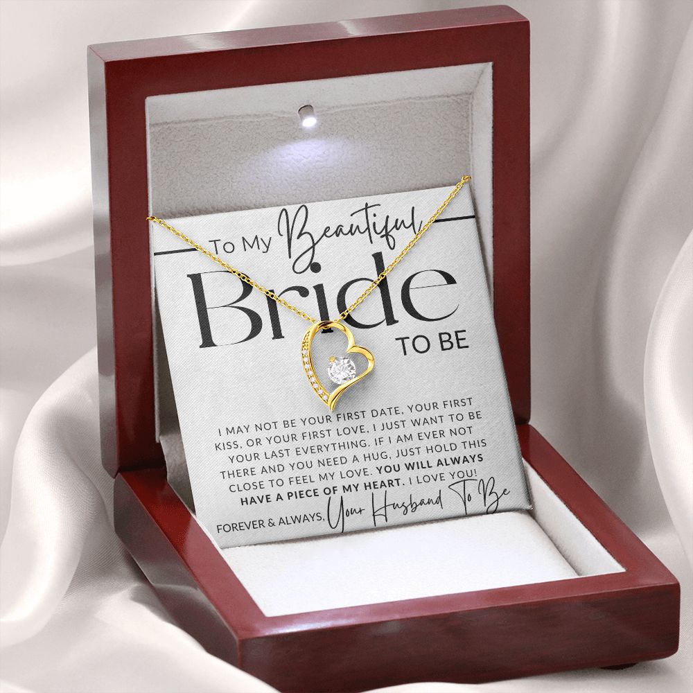 My Bride To Be - Piece of My Heart - Gift For My Future Wife, My Fiancée - Bride Gift from Groom on Wedding Day - Romantic Christmas Gifts For Her, Valentine's Day, Birthday Present