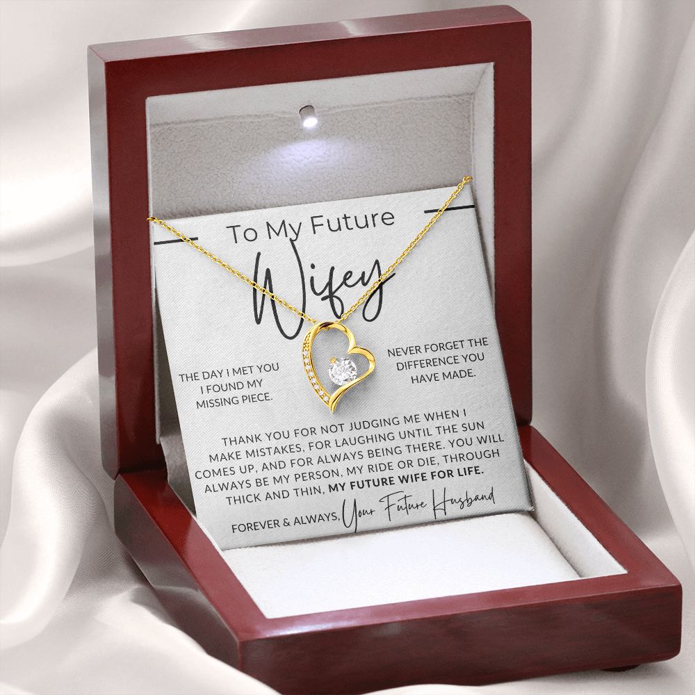 My Future Wifey, My Missing Piece - Gift For My Future Wife, My Fiancée - Bride Gift from Groom on Wedding Day - Romantic Christmas Gifts For Her, Valentine's Day, Birthday Present,