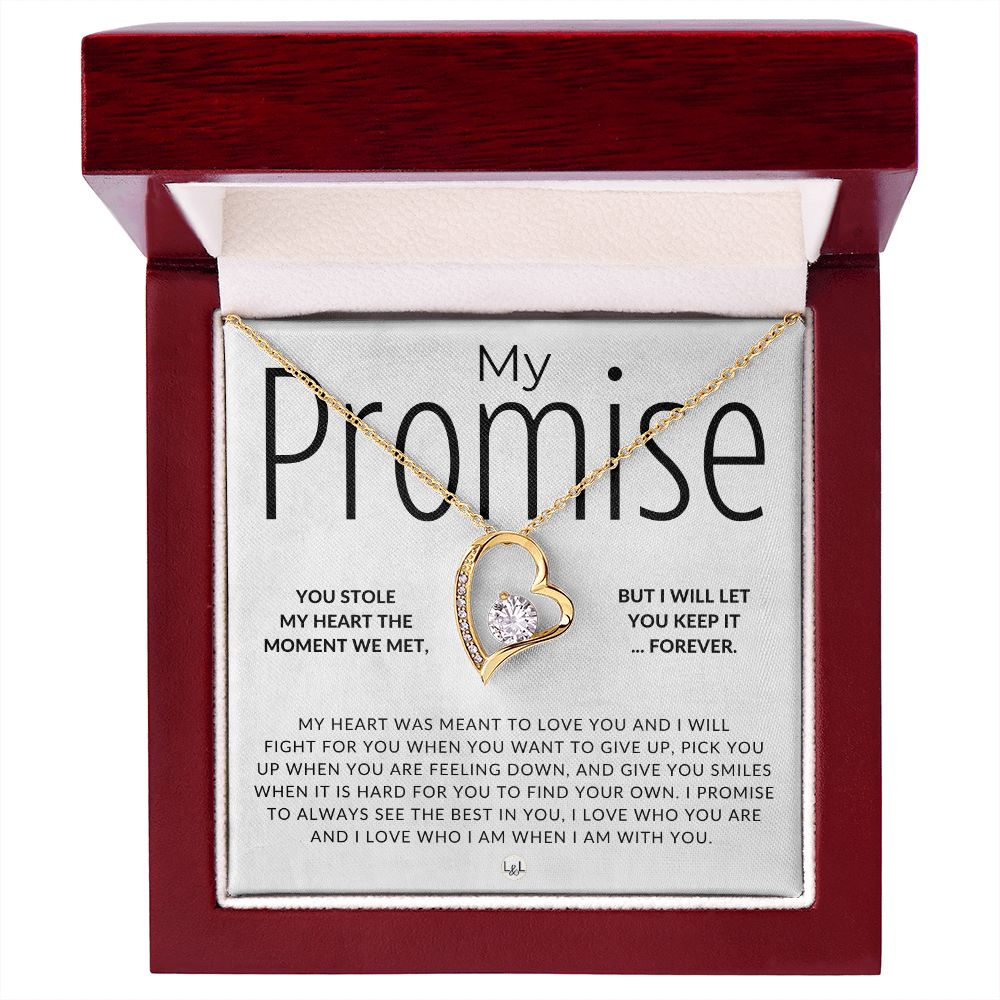 I Promise To - Thinking of You - Sentimental and Romantic Gift for Her -  Christmas, Valentine's, Birthday or Anniversary Gifts