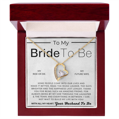 My Bride To Be - Friend For Life - Gift For My Future Wife, My Fiancée - Bride Gift from Groom on Wedding Day - Romantic Christmas Gifts For Her, Valentine's Day, Birthday Present