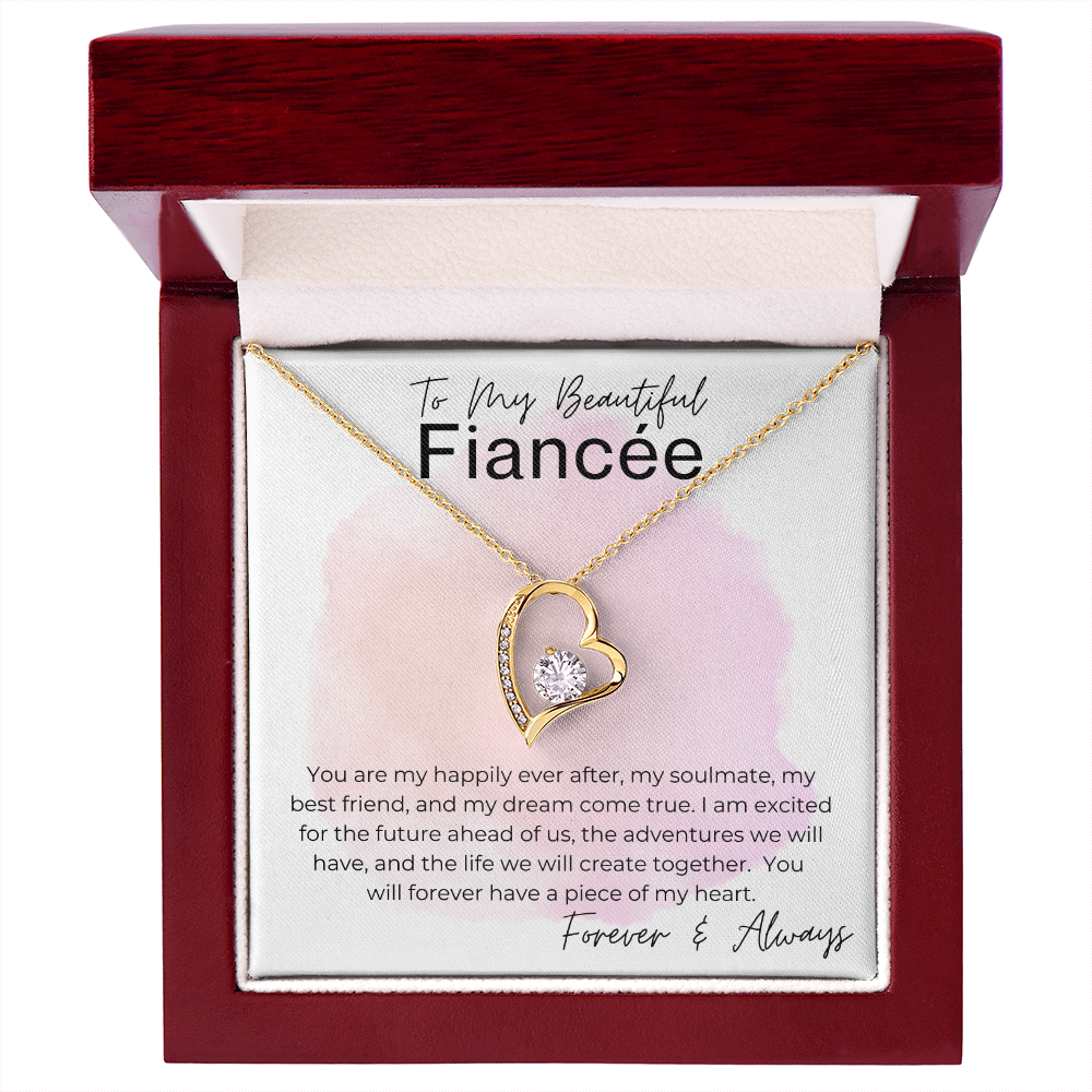 You Will Forever Have My Heart - Gift For Fiancée, Gift For My Bride - Heart Pendant Necklace