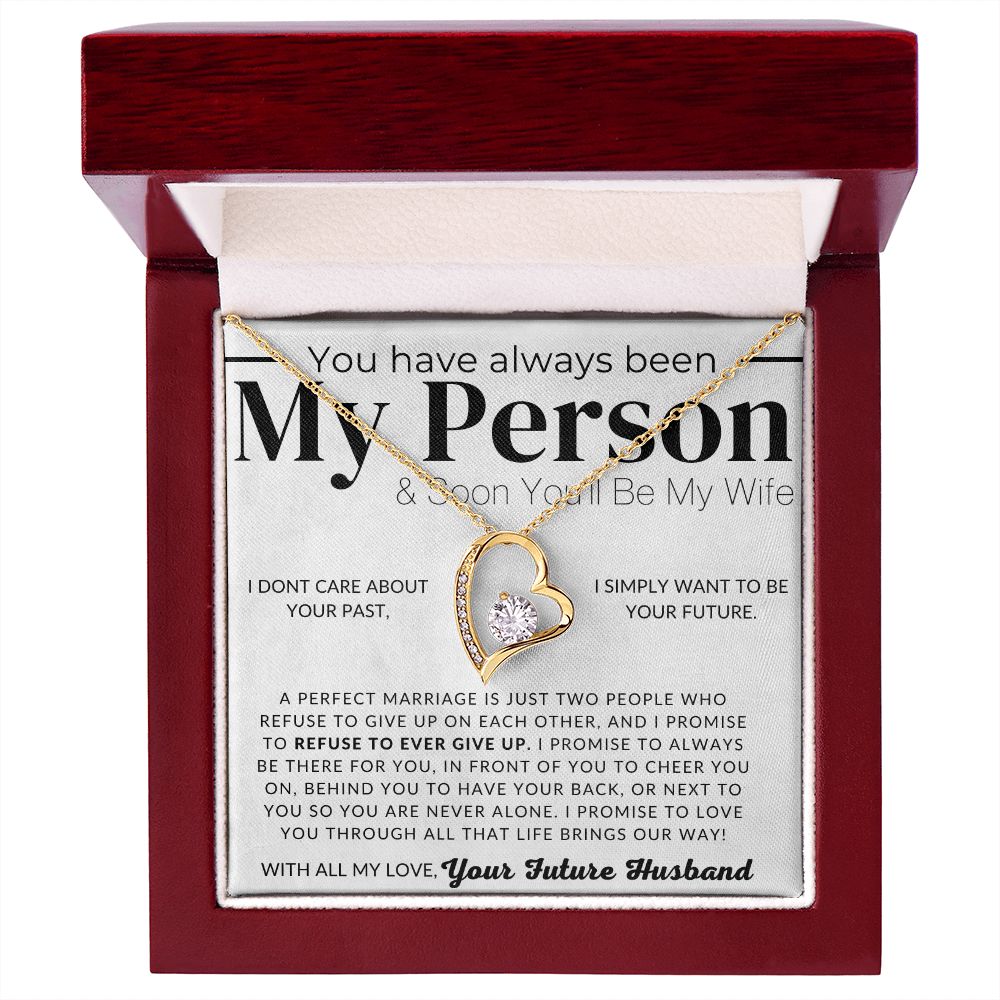 My Soon To Be Wife, I Refuse To Ever Give Up - Gift For My Future Wife, My Fiancée - Bride Gift from Groom on Wedding Day - Romantic Christmas Gifts For Her, Valentine's Day, Birthday Present,