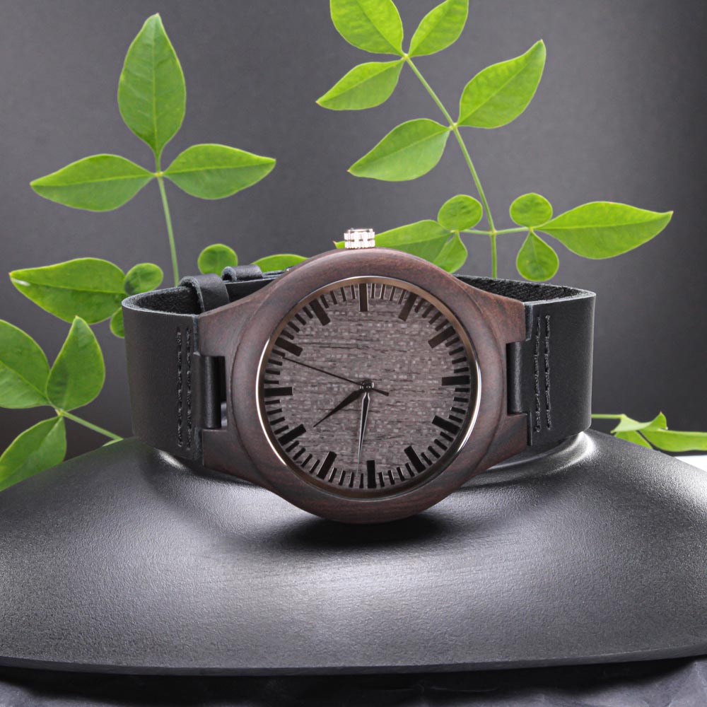 Watch for Dad - You Are A TEE-riffic Dad - Golf Gifts for Men - Engraved Wooden Watch with Leather Band
