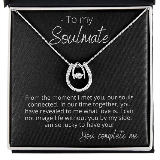 To My Soulmate, I Am So Lucky - Lucky In Love - Pendant Necklace