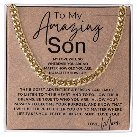 No Matter What - To My Son (From Mom) - Mom to Son Gift - Christmas Gifts, Birthday Present, Graduation, Valentine's Day