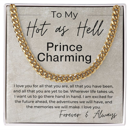 For All That You Are - Gift for Him - Cuban Linked Chain Necklace