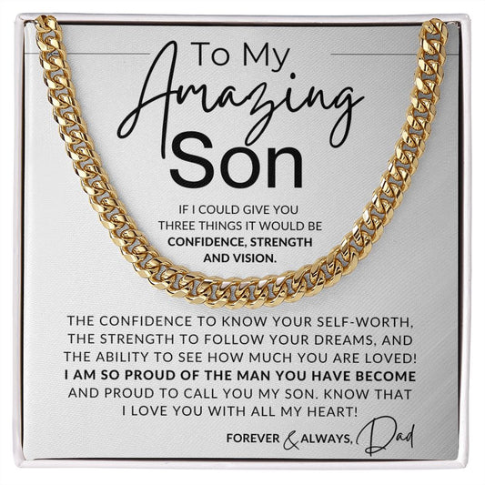 Forever and Always - To My Son (From Dad) - Dad to Son Gift - Christmas Gifts, Birthday Present, Graduation, Valentine's Day