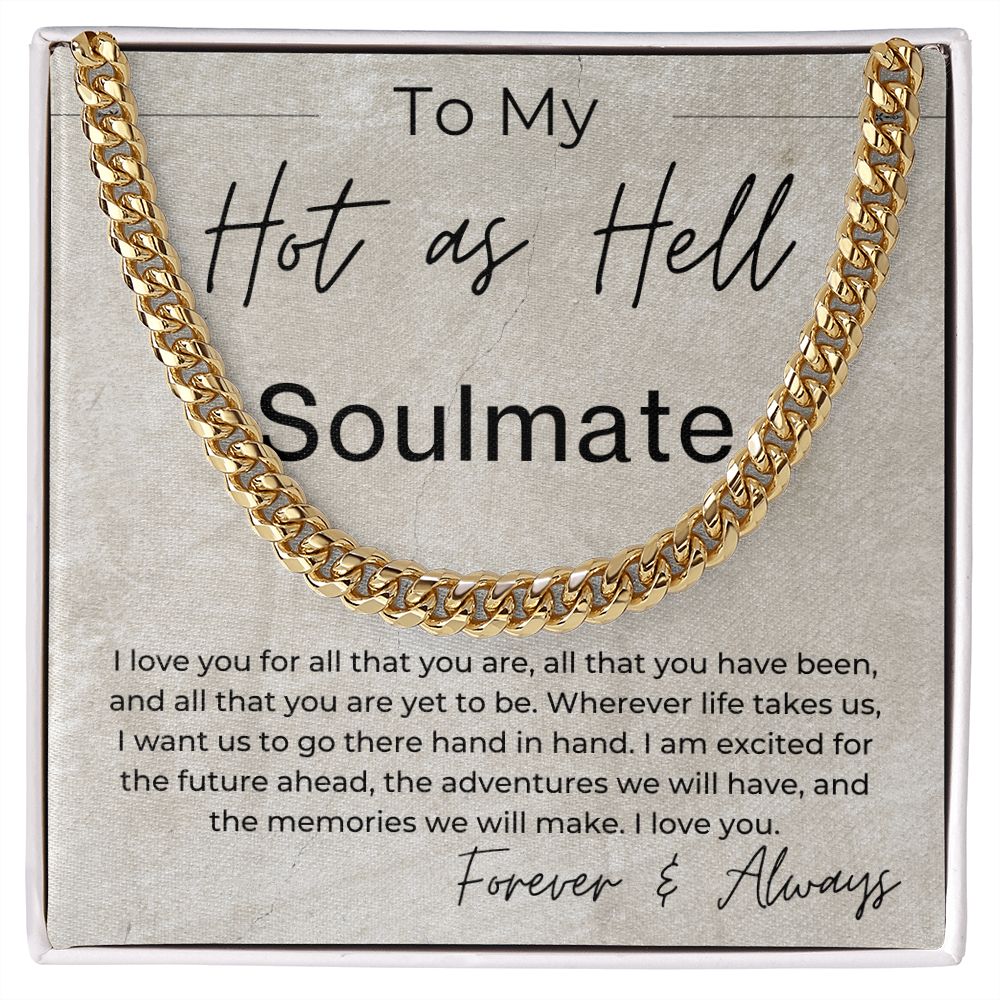 For All That You Are - Gift for Soulmate - Linked Chain Necklace