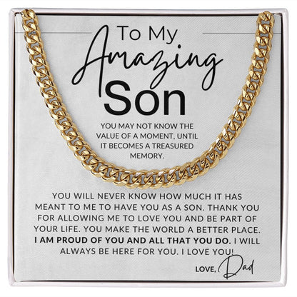 Proud Of You - To My Son (From Dad) - Dad to Son Gift - Christmas Gifts, Birthday Present, Graduation, Valentine's Day