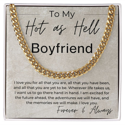 For All That You Are - Gift for Hot Boyfriend - Linked Chain Necklace