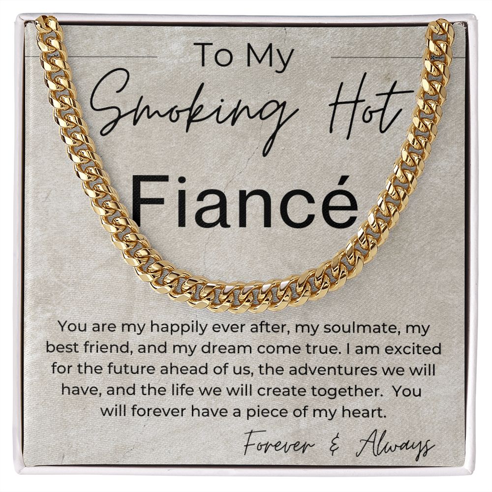 My Soulmate, My Best Friend - Gift for Fiancé, Gift for My Groom - Linked Chain Necklace