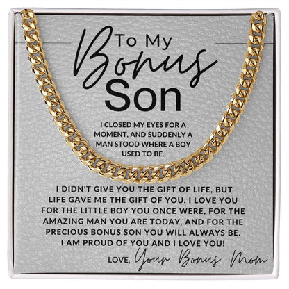 You Are An Amazing Man - To My Bonus Son (Gift From Bonus Mom) - Christmas Gifts, Birthday Present, Graduation, Valentine's Day