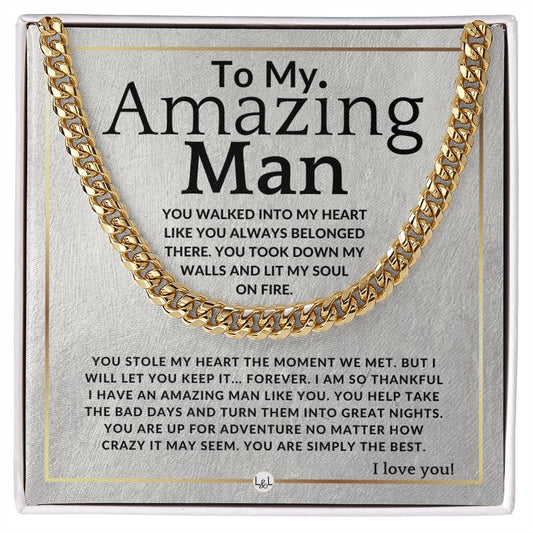 To My Man - Simply The Best - Meaningful Gift Ideas For Him - Romantic and Thoughtful Christmas, Valentine's Day Birthday, or Anniversary Present