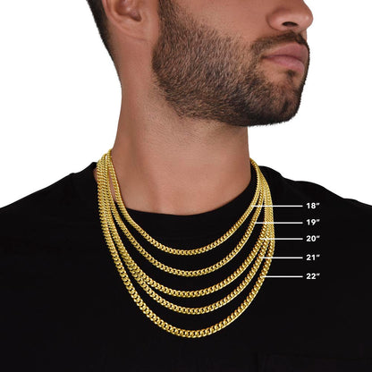 My Life Would Not Be The Same - Gift for My Man - Cuban Linked Chain Necklace