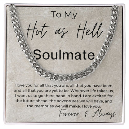 For All That You Are - Gift for Soulmate - Linked Chain Necklace