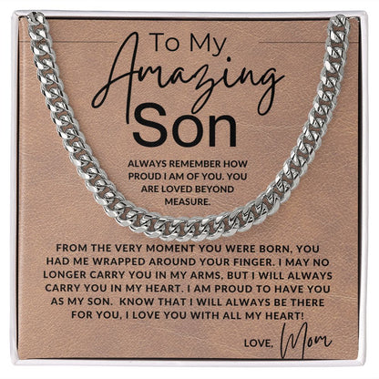 You Are Loved - To My Son (From Mom) - Mom to Son Gift - Christmas Gifts, Birthday Present, Graduation, Valentine's Day