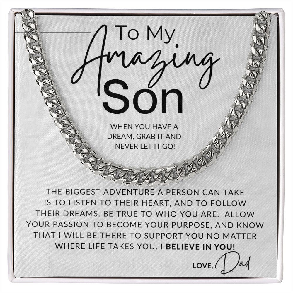Stainless Steel To My Son Necklaces Father Mom Children Gifts Jewelry Dog  Tag Pendant Necklace For Men Women Kids Konminry