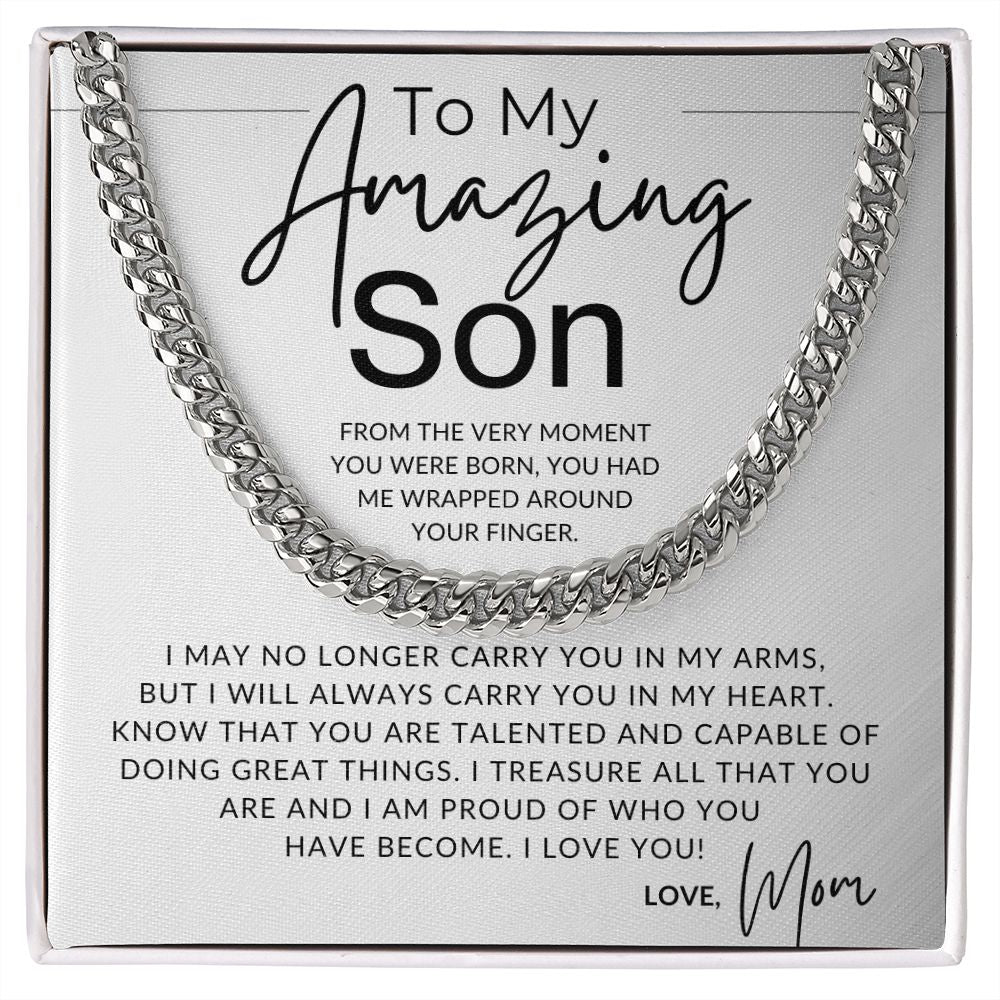 From The Moment You Were Born - To My Son (From Mom) - Mom to Son Gift - Christmas Gifts, Birthday Present, Graduation, Valentine's Day