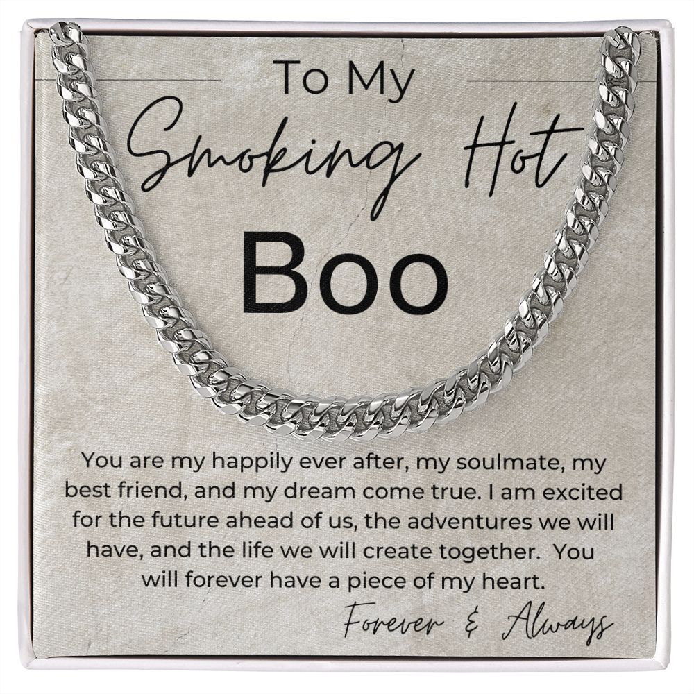 I Am Excited You Are My Happily Ever After - Gift for My Boo - Linked Chain Necklace