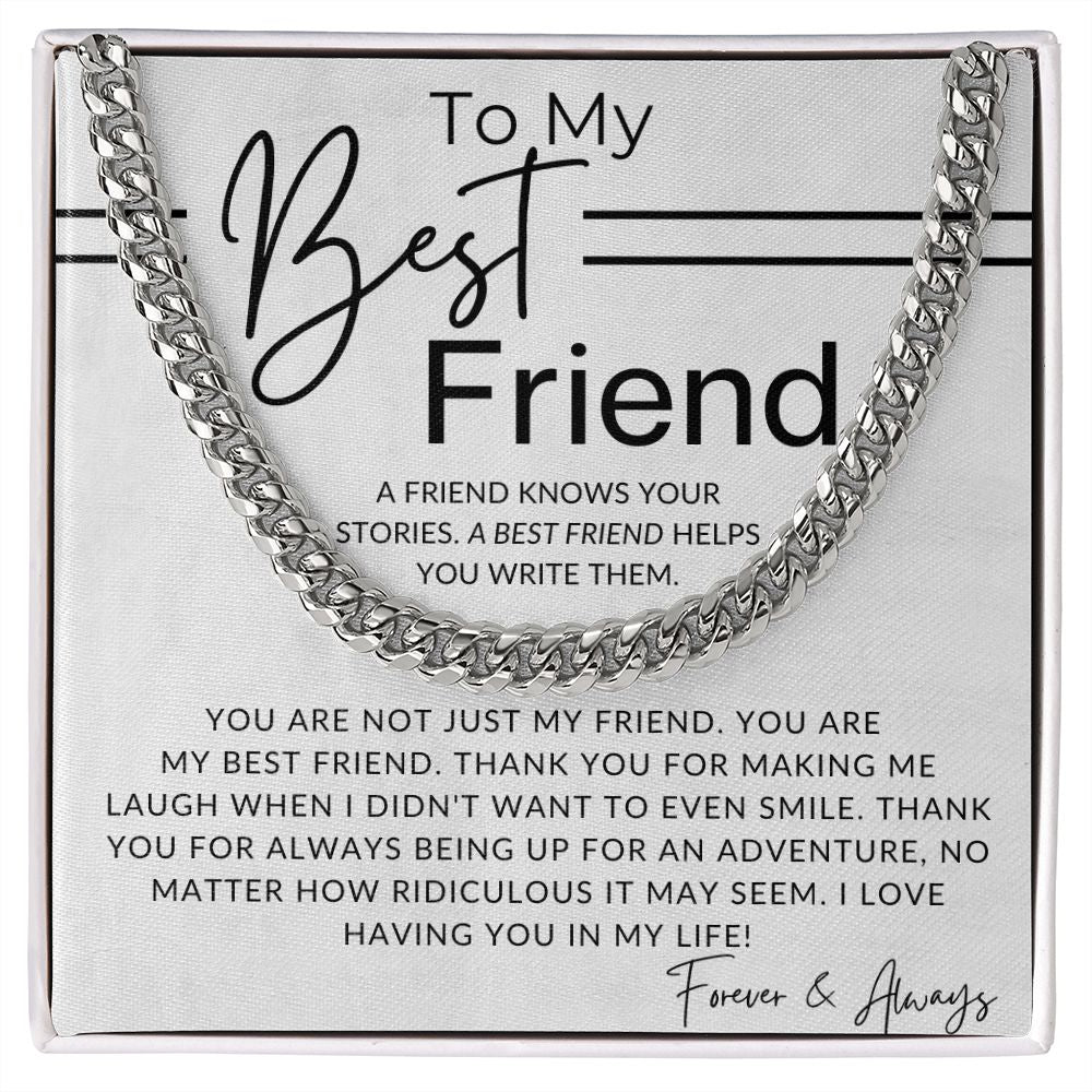 Writing My Story - Gift for Male Best Friend, Bonus Brother - Male Jewelry - Christmas Gifts, Birthday Present, Valentine's Day For Him