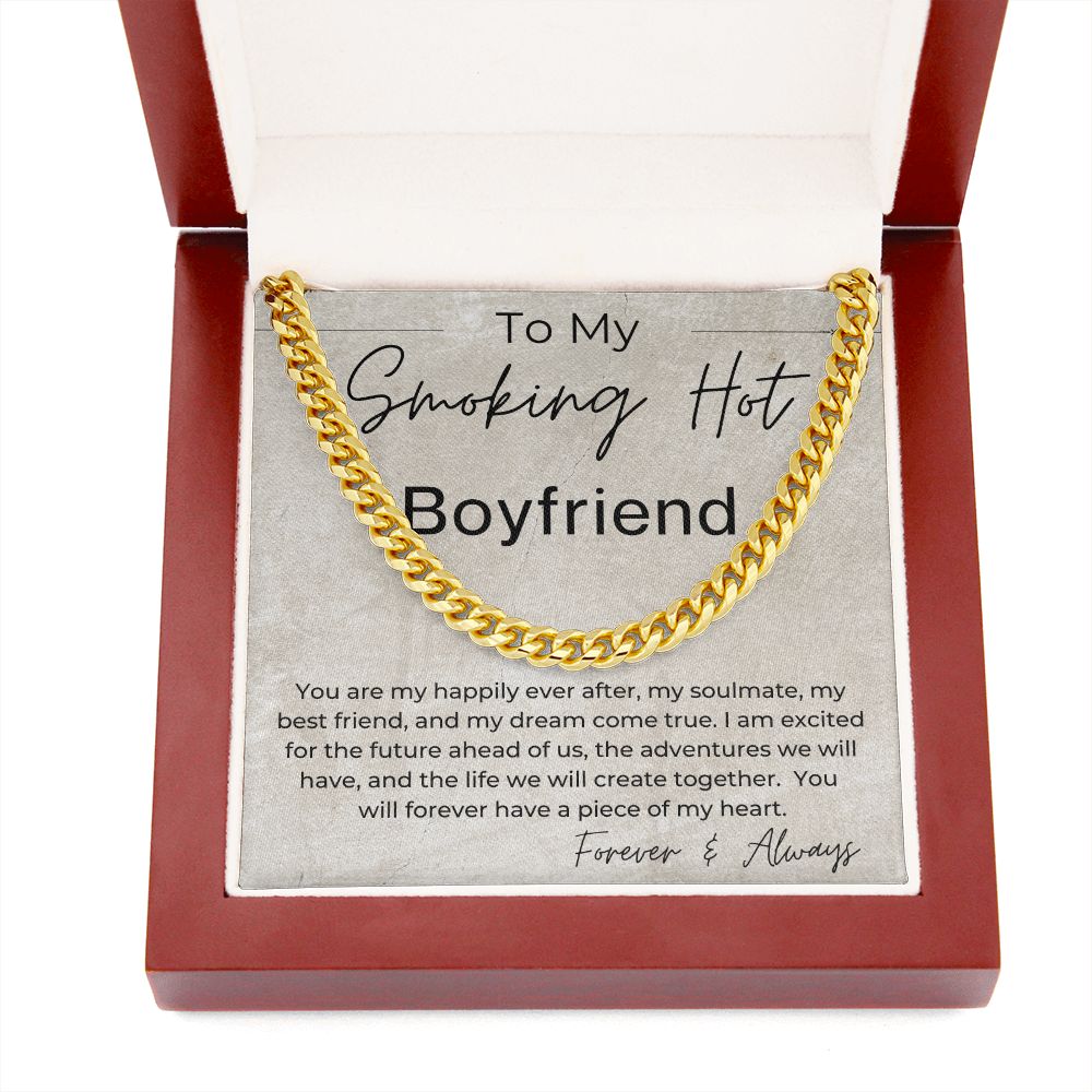 You Are My Happily Ever After - Gift for Smoking Hot Boyfriend - Linked Chain Necklace