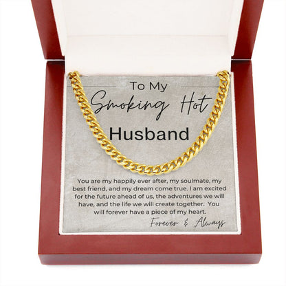 I Am Excited About The Future Ahead - Gift for Husband - Linked Chain Necklace