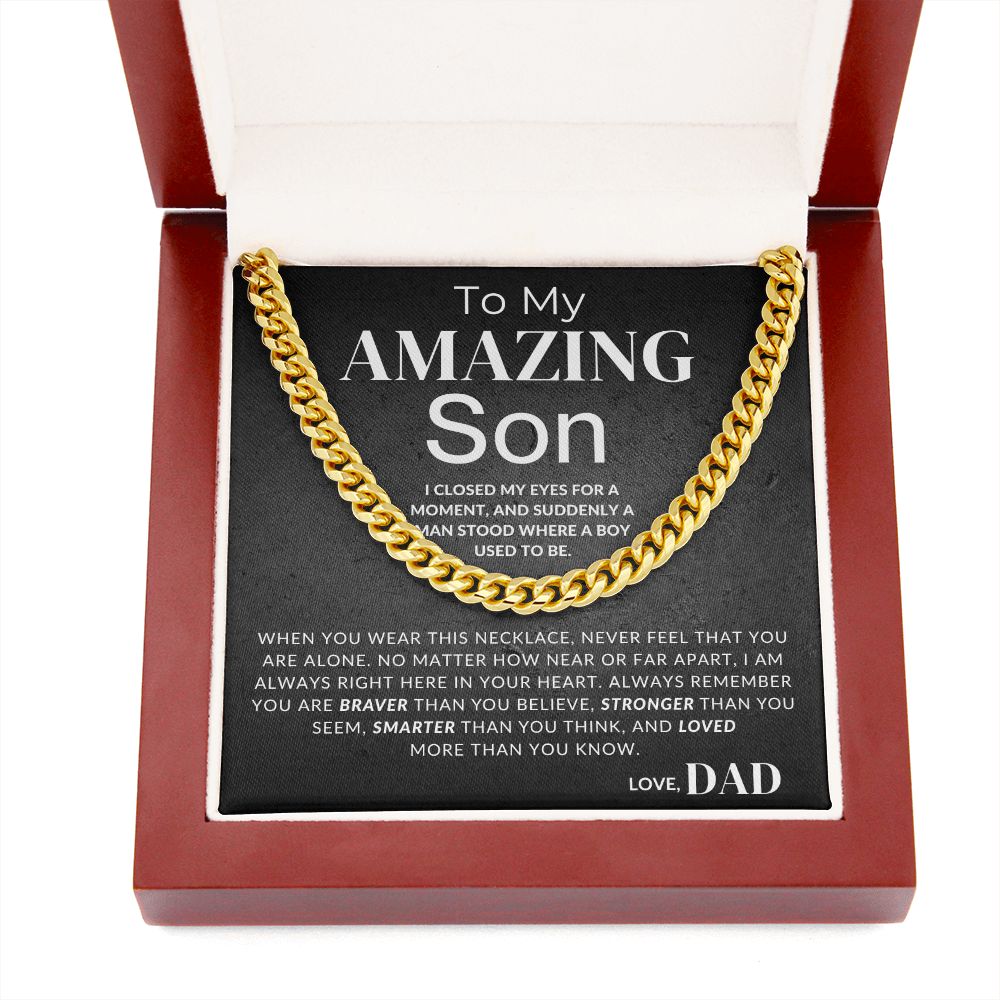 Personalized Mother Son Necklace - UniqJewelryDesigns
