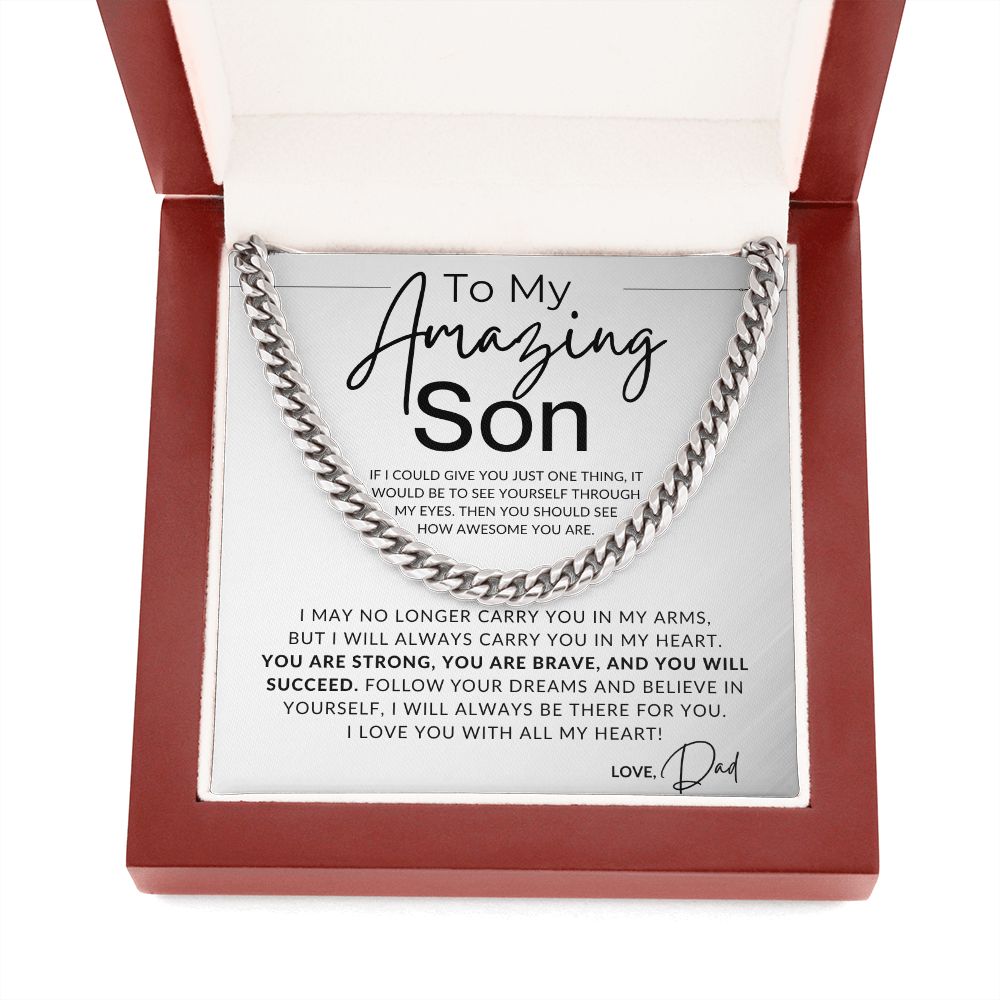 With All My Heart - To My Son (From Dad) - Dad to Son Gift - Christmas Gifts, Birthday Present, Graduation, Valentine's Day