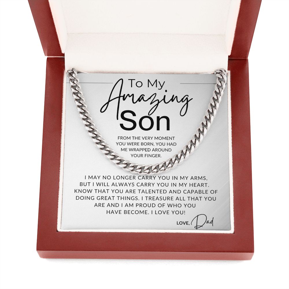 From The Moment You Were Born - To My Son (From Dad) - Dad to Son Gift - Christmas Gifts, Birthday Present, Graduation, Valentine's Day