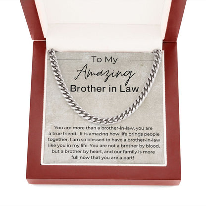 I Know I Can Count on You - Gift for Brother in Law - Cuban Linked Chain Necklace